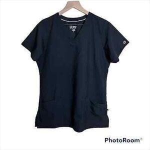 WonderWink 123 black scrub top‎ size small